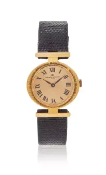 BAUME & MERCIER, REF. 36618 2, A LADY'S 18 CARAT GOLD WRISTWATCH