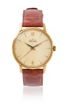 Y ZENITH, AN 18 CARAT GOLD WRISTWATCH