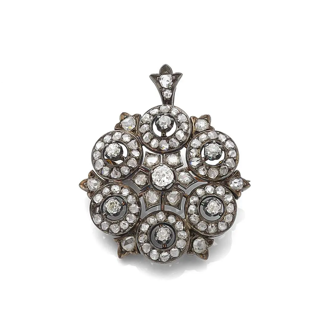 "ROSACE" BROOCH-PENDANT