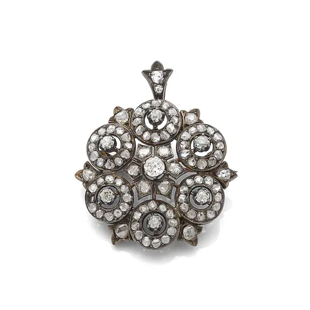 "ROSACE" BROOCH-PENDANT