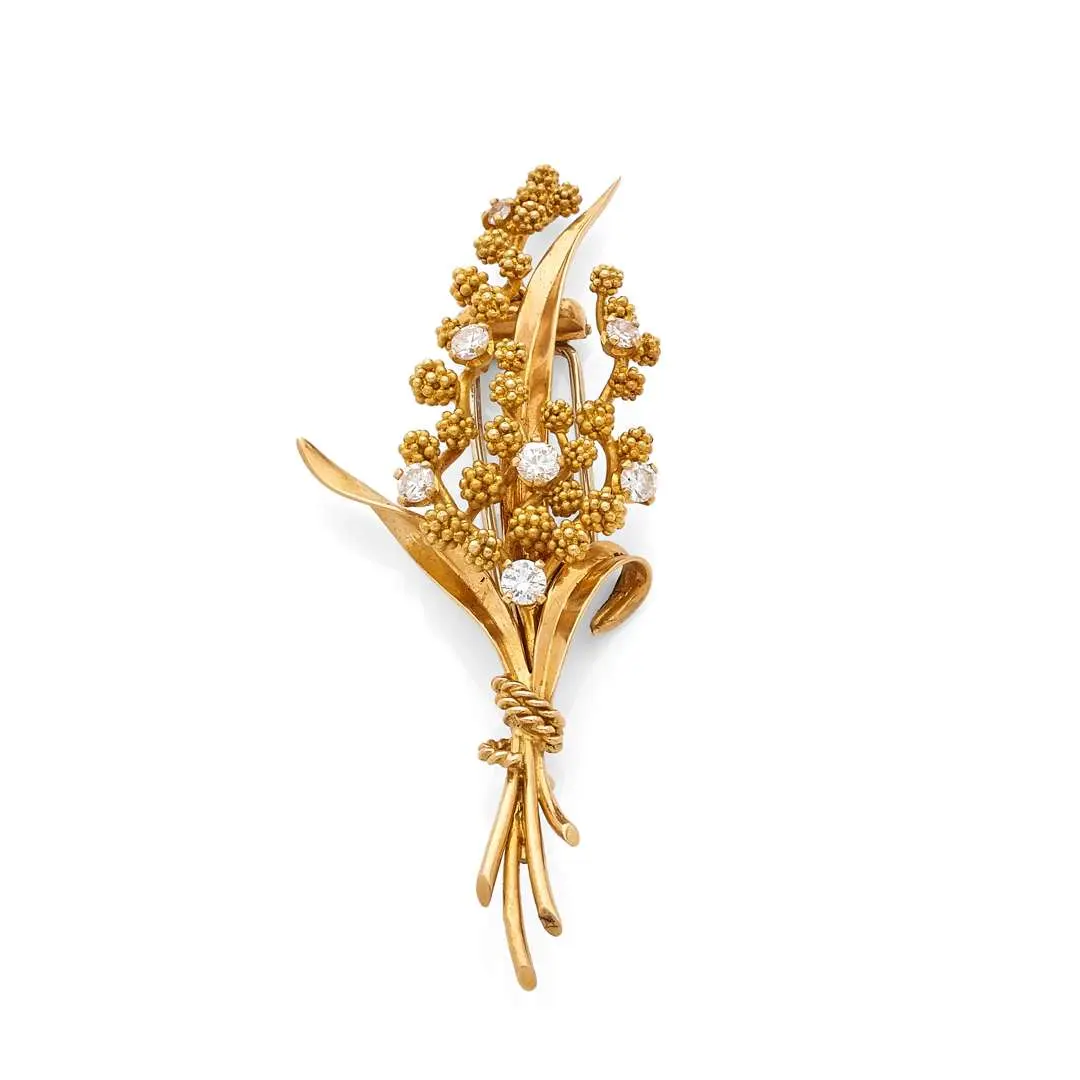 Fred, ‘Bouquet of Mimosa’ brooch