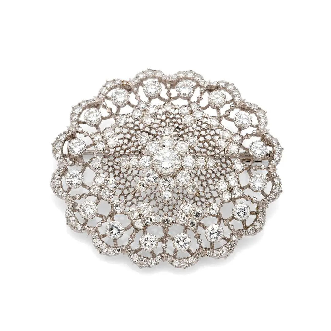 BUCCELLATI, ‘Tulle’ brooch