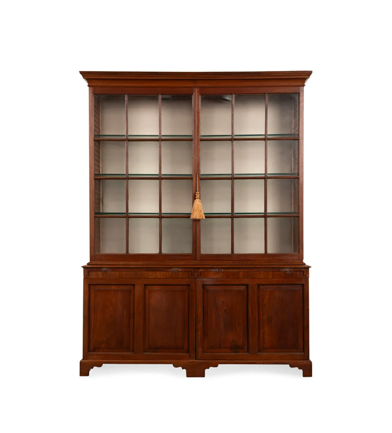 Georgian Style Mahogany Glass Door Cabinet