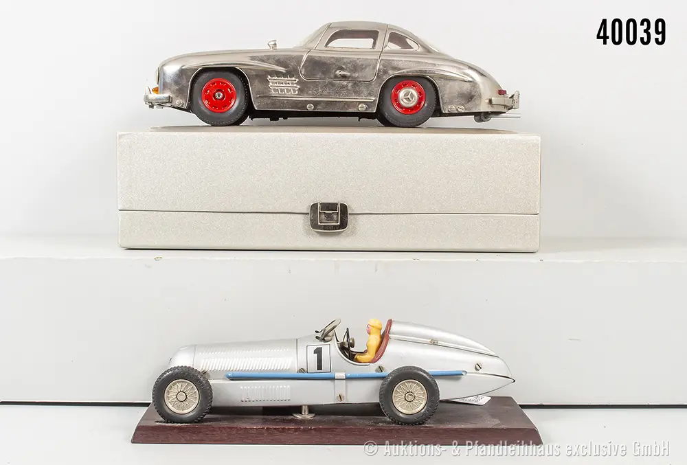 Märklin Modellautos, Silberpfeil-Rennwagen und 1952 Jubiläumsmodell