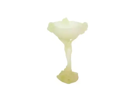 Daum glass centre piece, boxed.