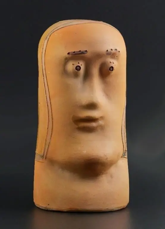 Brazilian Modernist Terracotta Bust Signed