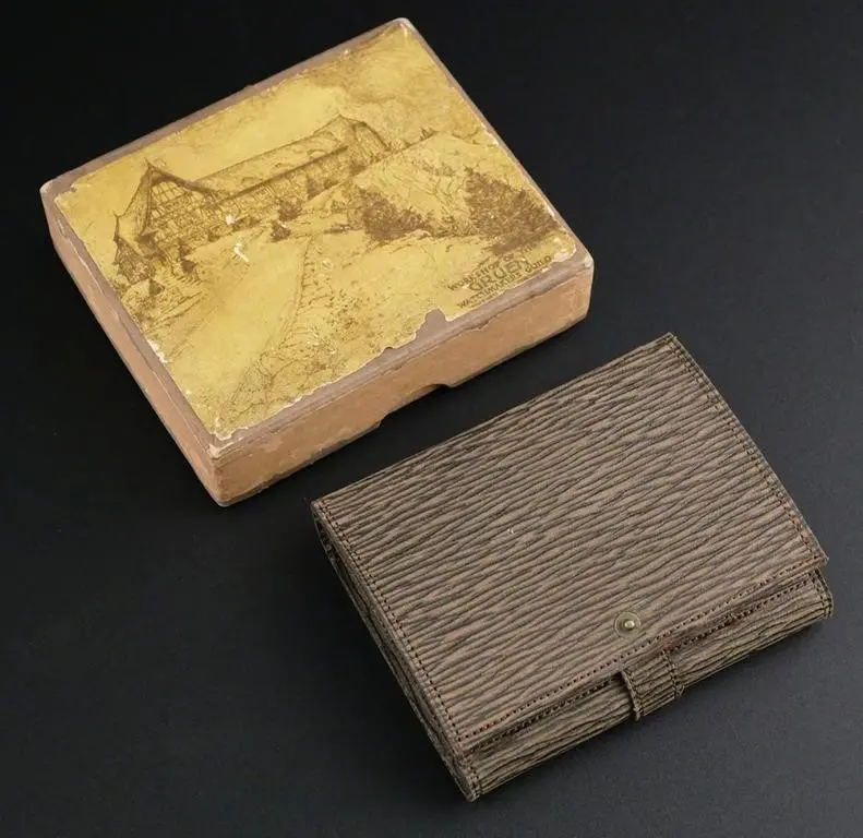 Vintage Gruen Leather Watch Travel Wallet & Box