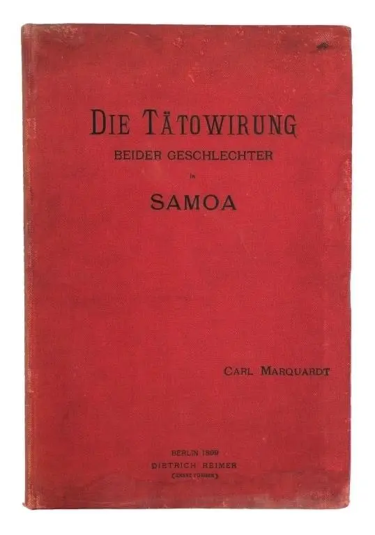 Die Tatowirung Beider Geschlechter in Samoa Book