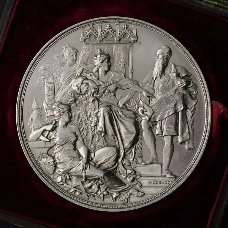 1883 Vienna Rathaus Medal w/ Original Case