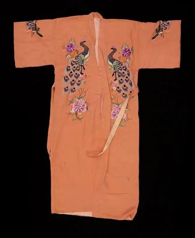 Antique Japanese Silk Embroidered Wedding Kimono