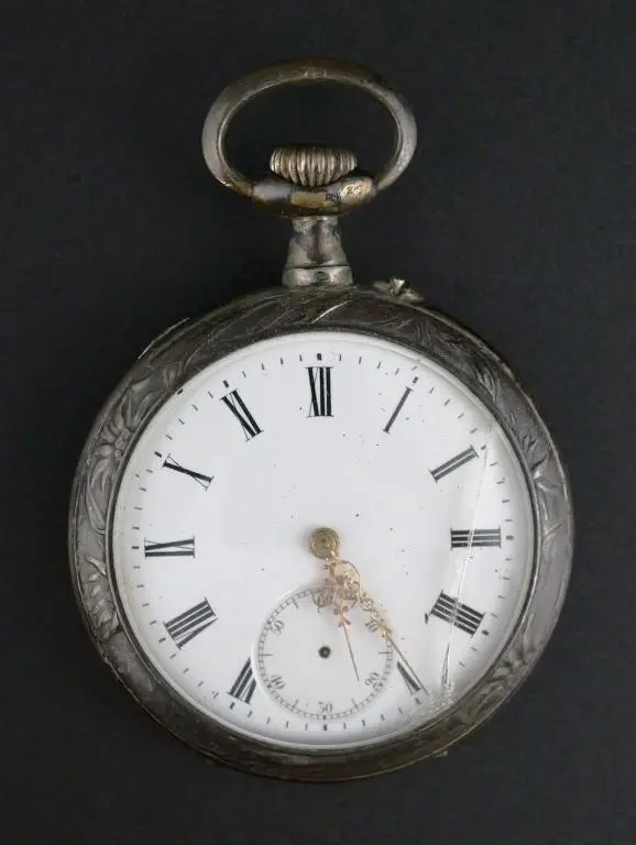 Antique .800 Silver William Tell Pocket Watch