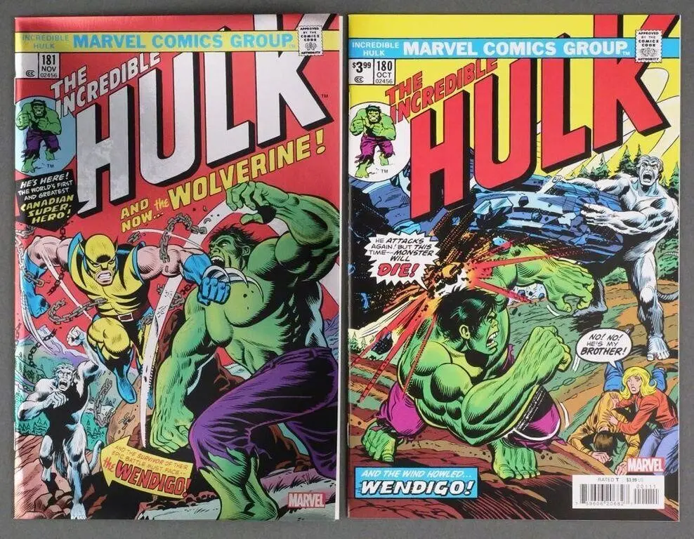 Incredible Hulk #180 & #181 Facsimile Comics
