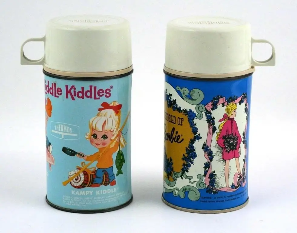 Vintage Barbie & Liddle Kiddles Thermos Bottles