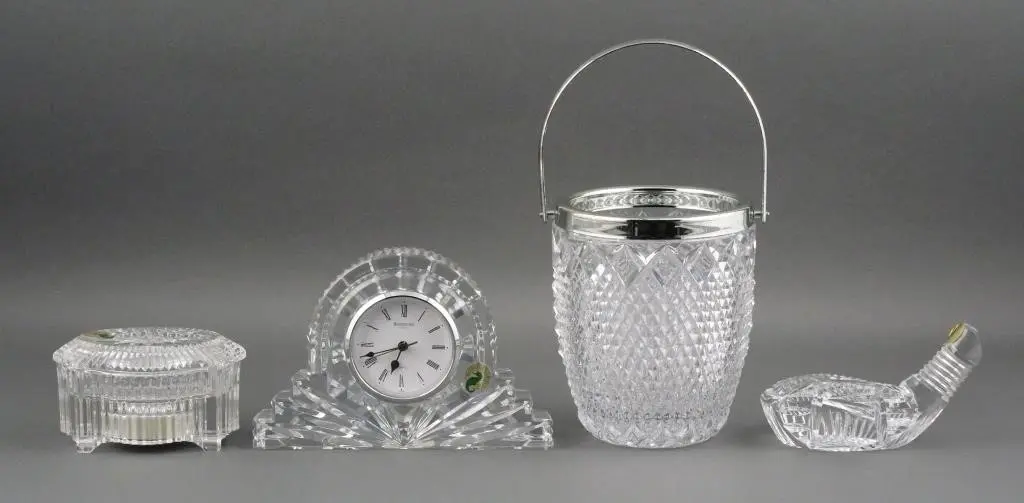 (4) Waterford Crystal & Glass Accessories