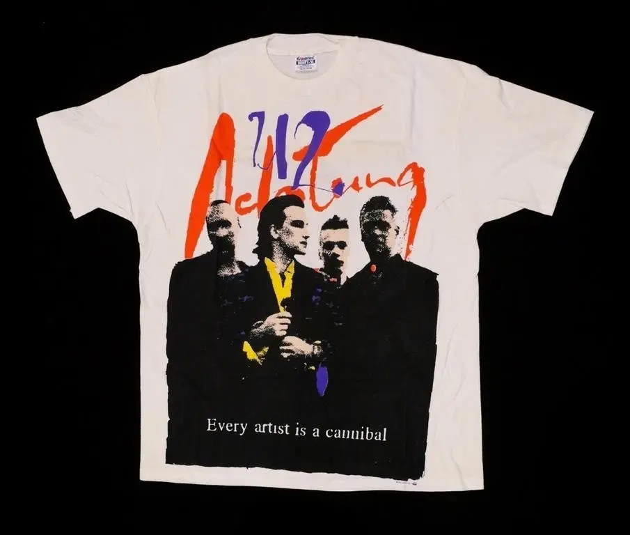 Vintage 1991 U2 Achtung Baby Zoo TV T-Shirt XL