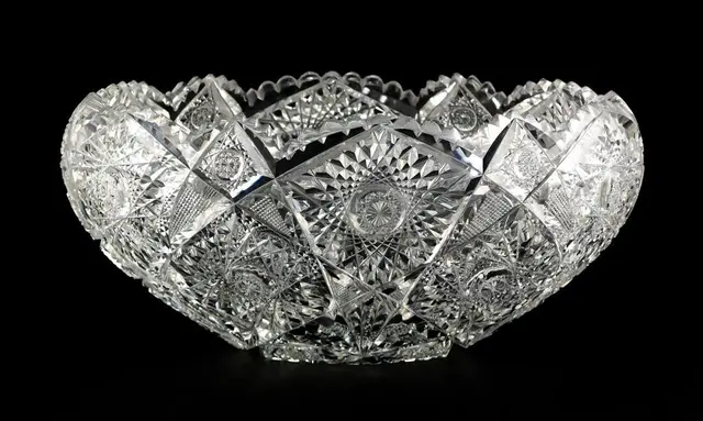 Hawkes ABP Cut Glass Punch Bowl
