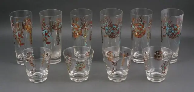 (10) Frans Wildenhain Strasenburgh Mural Glasses