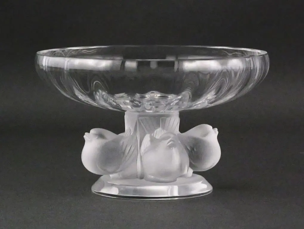 Lalique Nogent Pedestal Bowl