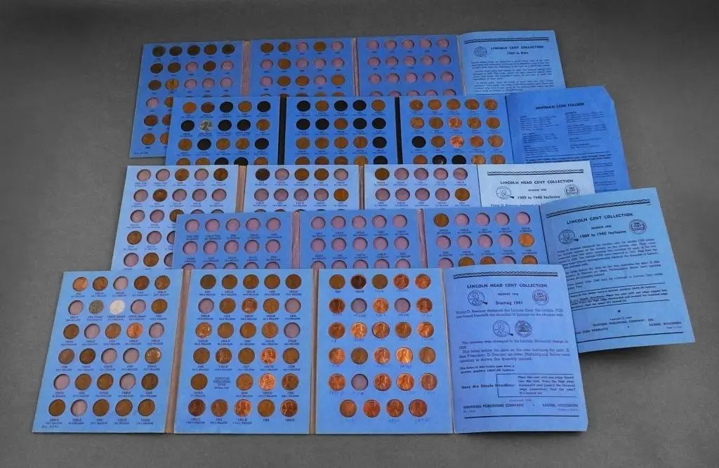 (5) Whitman Lincoln Cent Coin Collection Folders