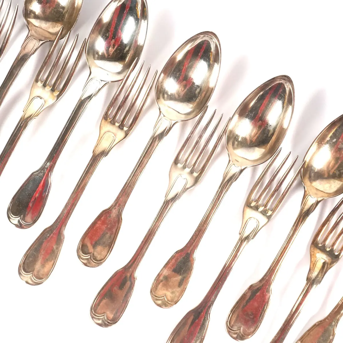 Partie de ménagère en argent