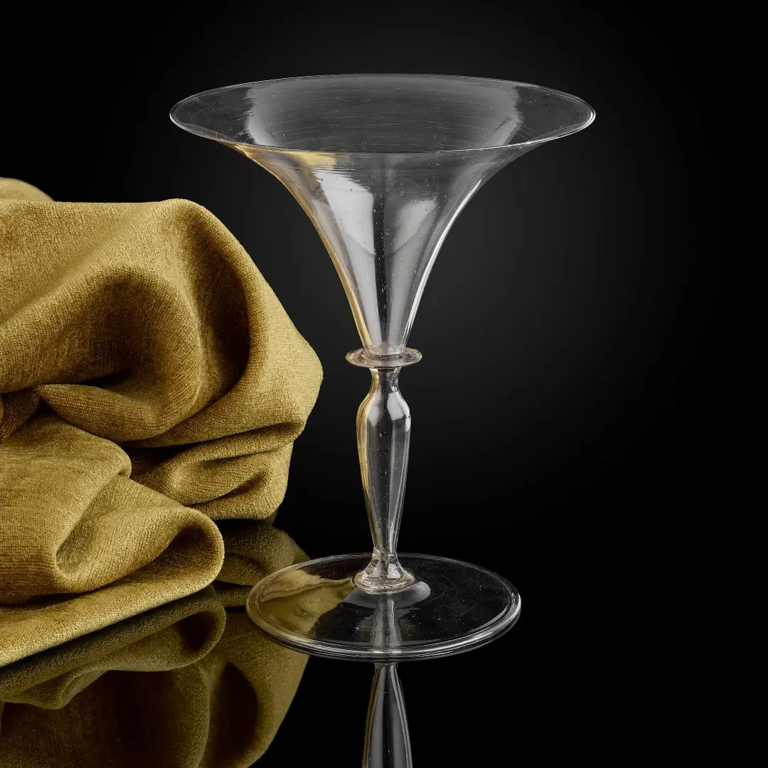 A fine Venetian wine glass, second half of the 16th century