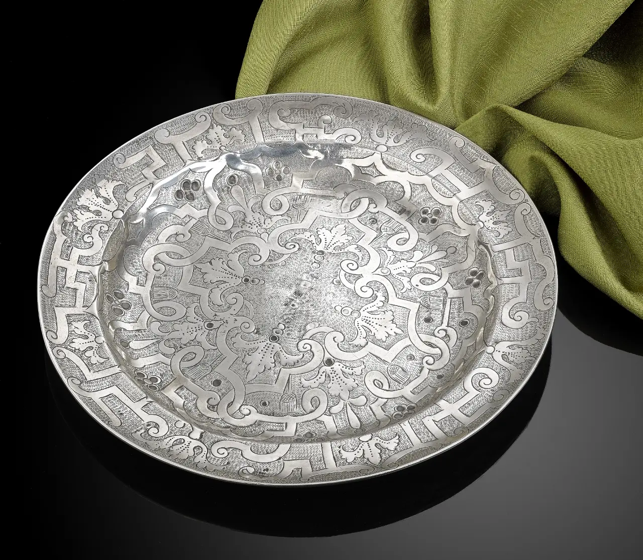 17th Century Antique Spanish Silver Plate