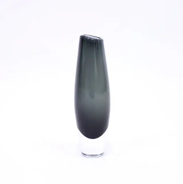 Sven Palmqvist, grey glass vase for Orrefors, 1950s