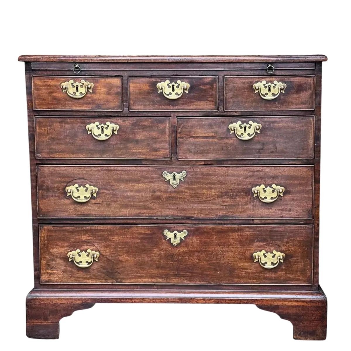 Small George III Mahogany Bachelor’s Chest With Brushing Slide