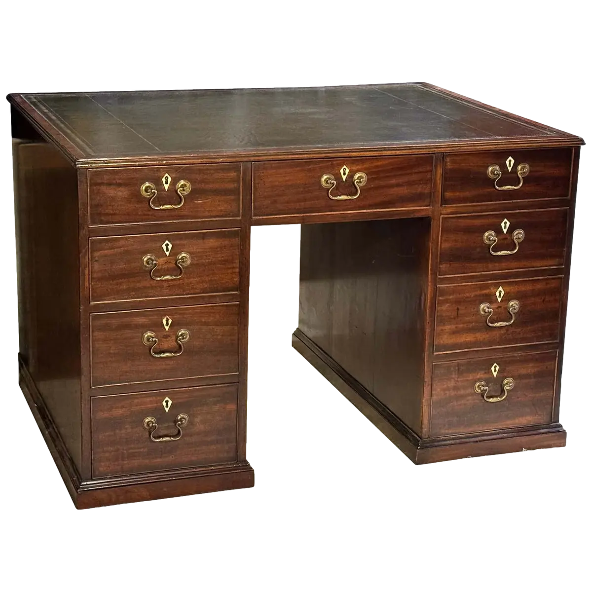 George III mahogany partner’s desk