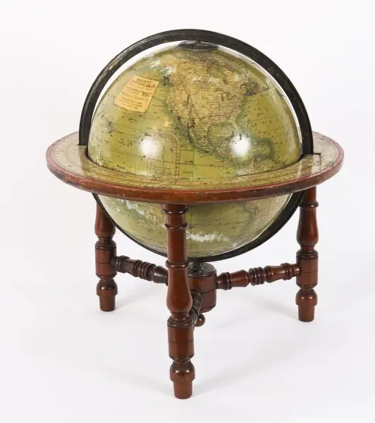 Antique Victorian Terrestrial 12-inch Table Globe by Malby's19th C