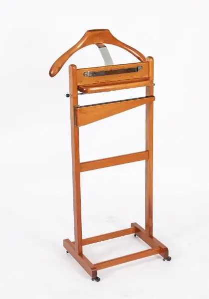 Vintage Edwardian Revival Walnut Valet Clothes Stand 20th C