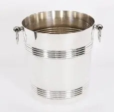 Antique Art Deco Silver Plated Wine Champagne Cooler by Christofle C1935