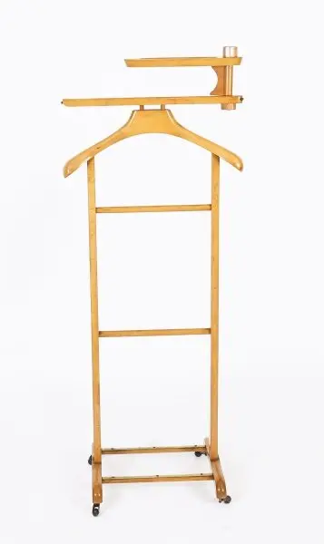 Vintage Walnut Valet Clothes Stand Late 20th C