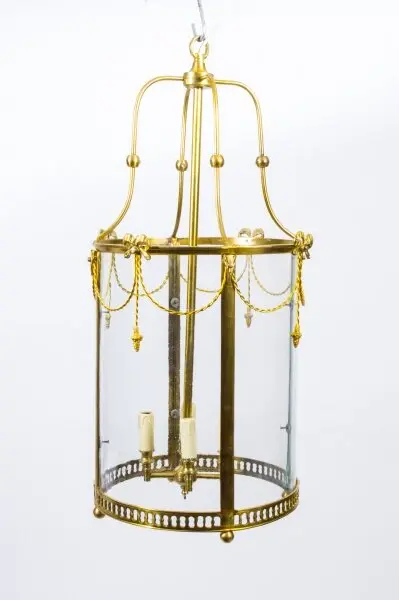 Sheraton Style Solid Brass Circular Lantern