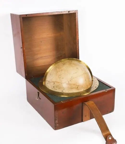 Antique Portable Cased Paget Star Celestial Globe Hughes & Son London 19h C