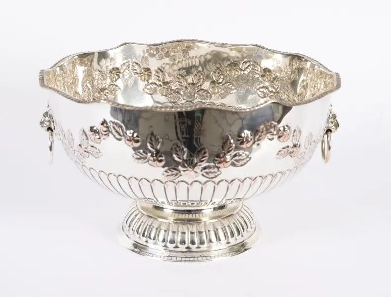 Antique Scottish Napier Clan Silver Plate on Copper wine Cooler 19th C