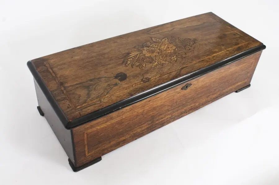 Antique Swiss 10 Air Musical Box Langdorff & Fils 19th C