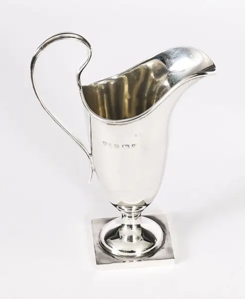 Antique George V Silver Cream Jug Robert Pringle & Sons Dated 1919
