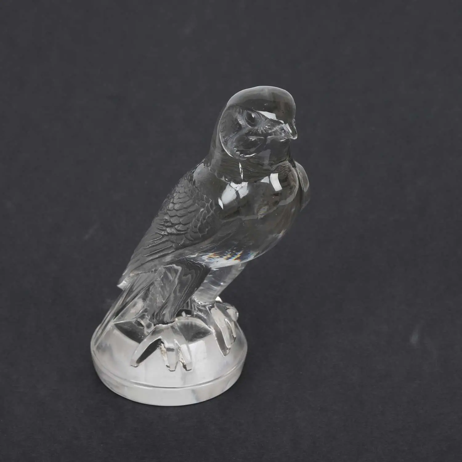 RENÉ LALIQUE (FRENCH, 1860-1945), A 'FAUCON' CAR MASCOT DESIGNED 1925