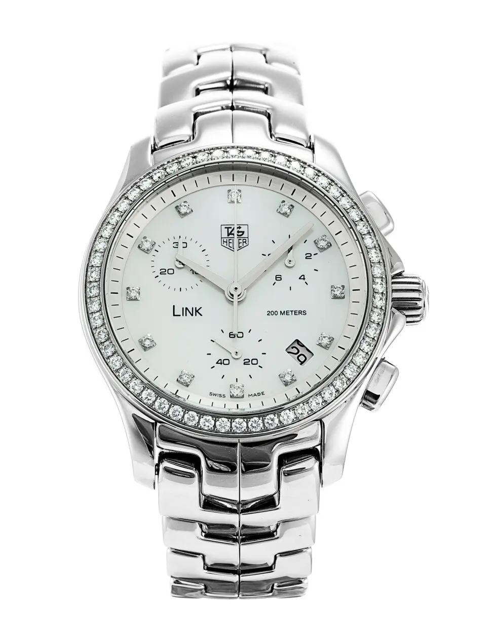 TAG Heuer Link 33 mm Diamond Dial And Bezel CJF1314.BA0580 CJF1314.BA0580