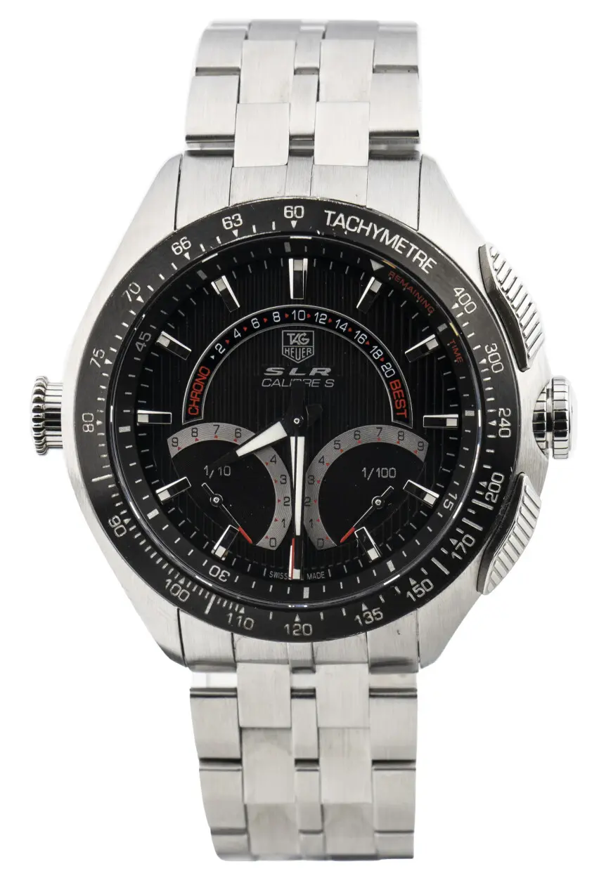 TAG Heuer SLR Calibre S Laptimer 1/100Th Electro-Mechanical Chronograph