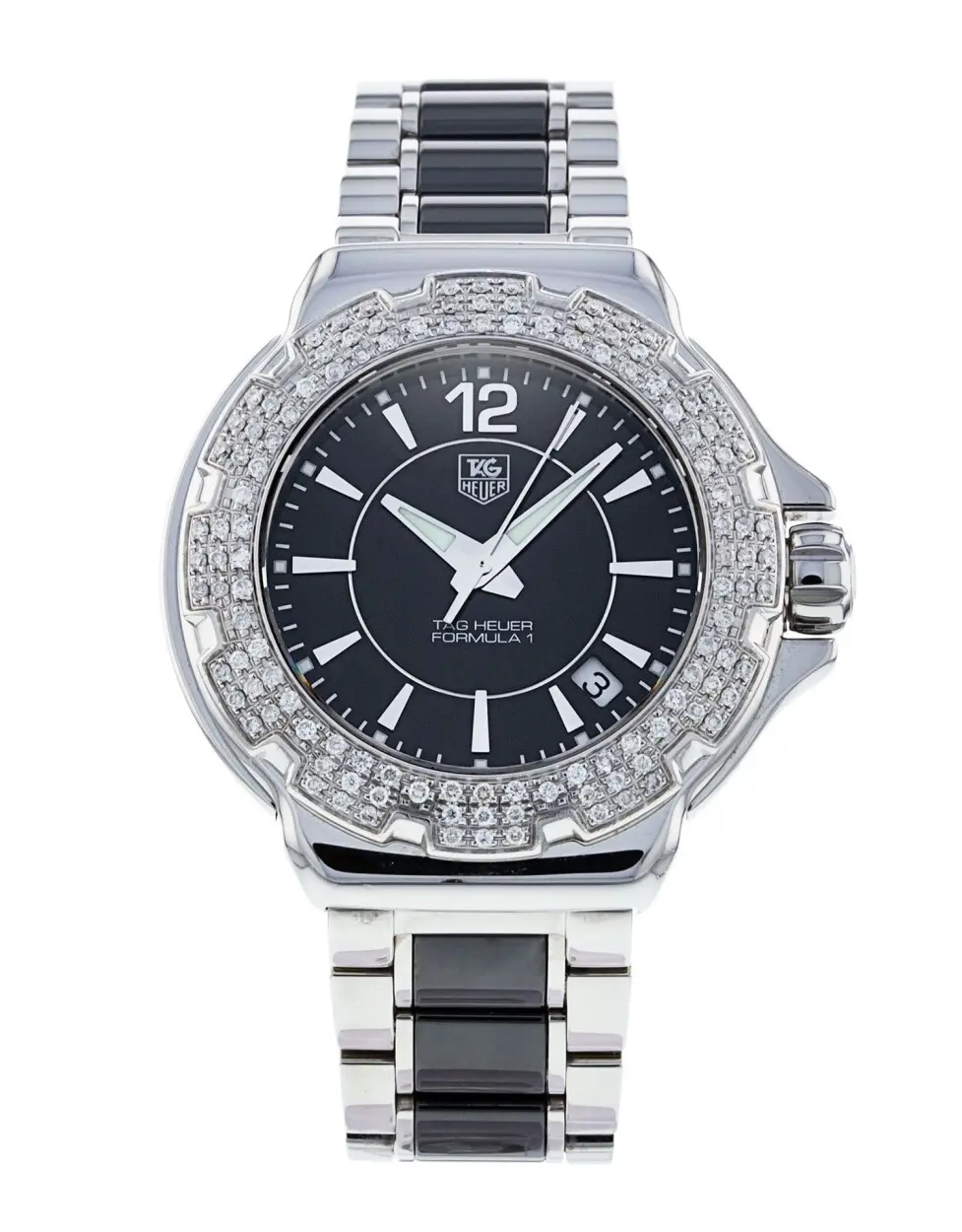 TAG Heuer Formula 1 Steel And Ceramic Full Diamonds WAH1214.BA0859