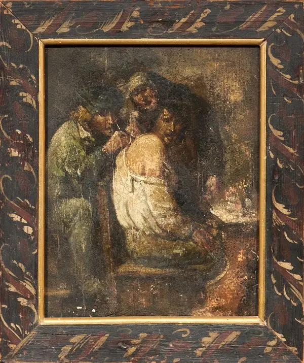 La visita Scuola fiamminga del XVII secolo
