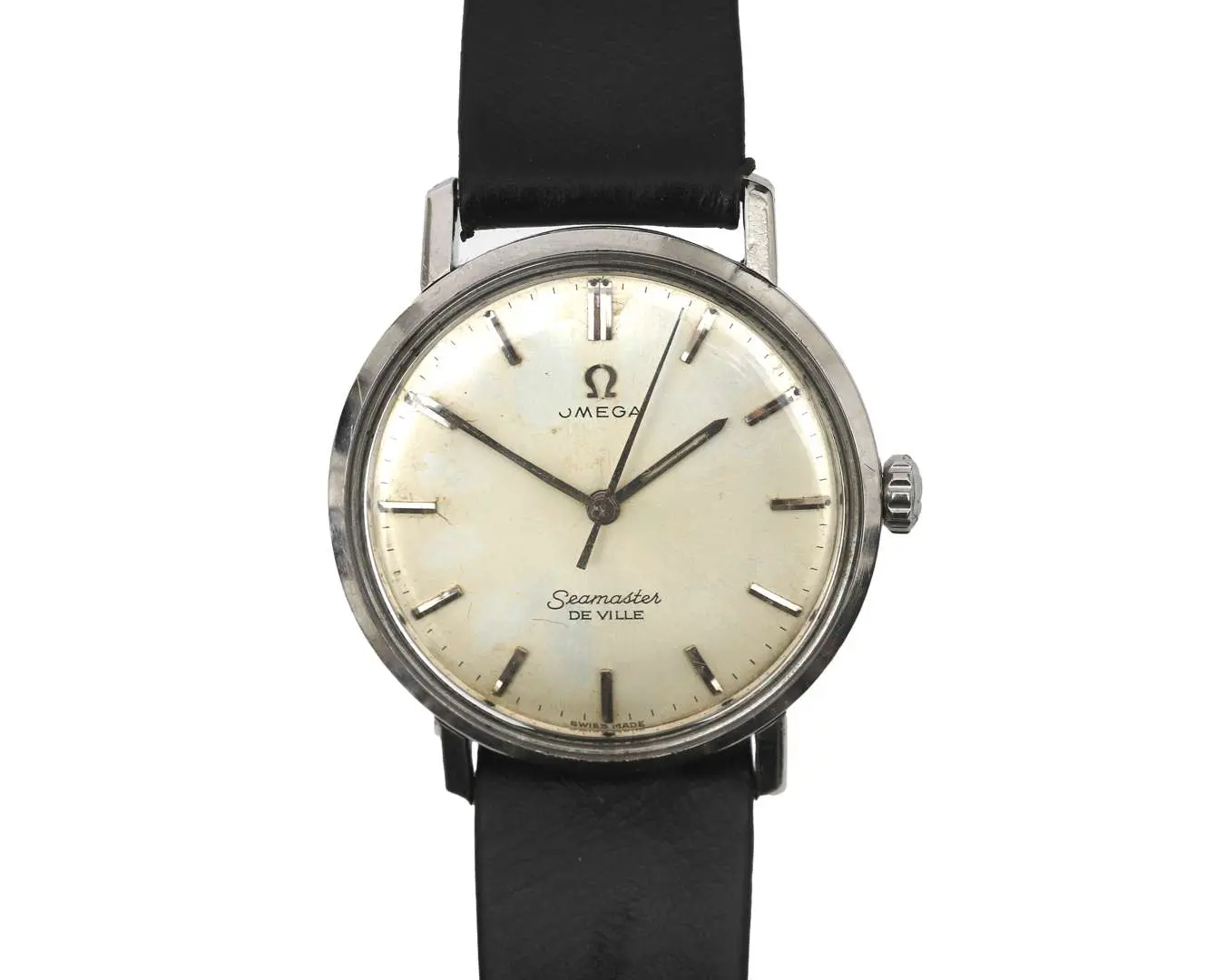 A steel Omega Seamaster De Ville, Ref. 165.020, c. 1965.