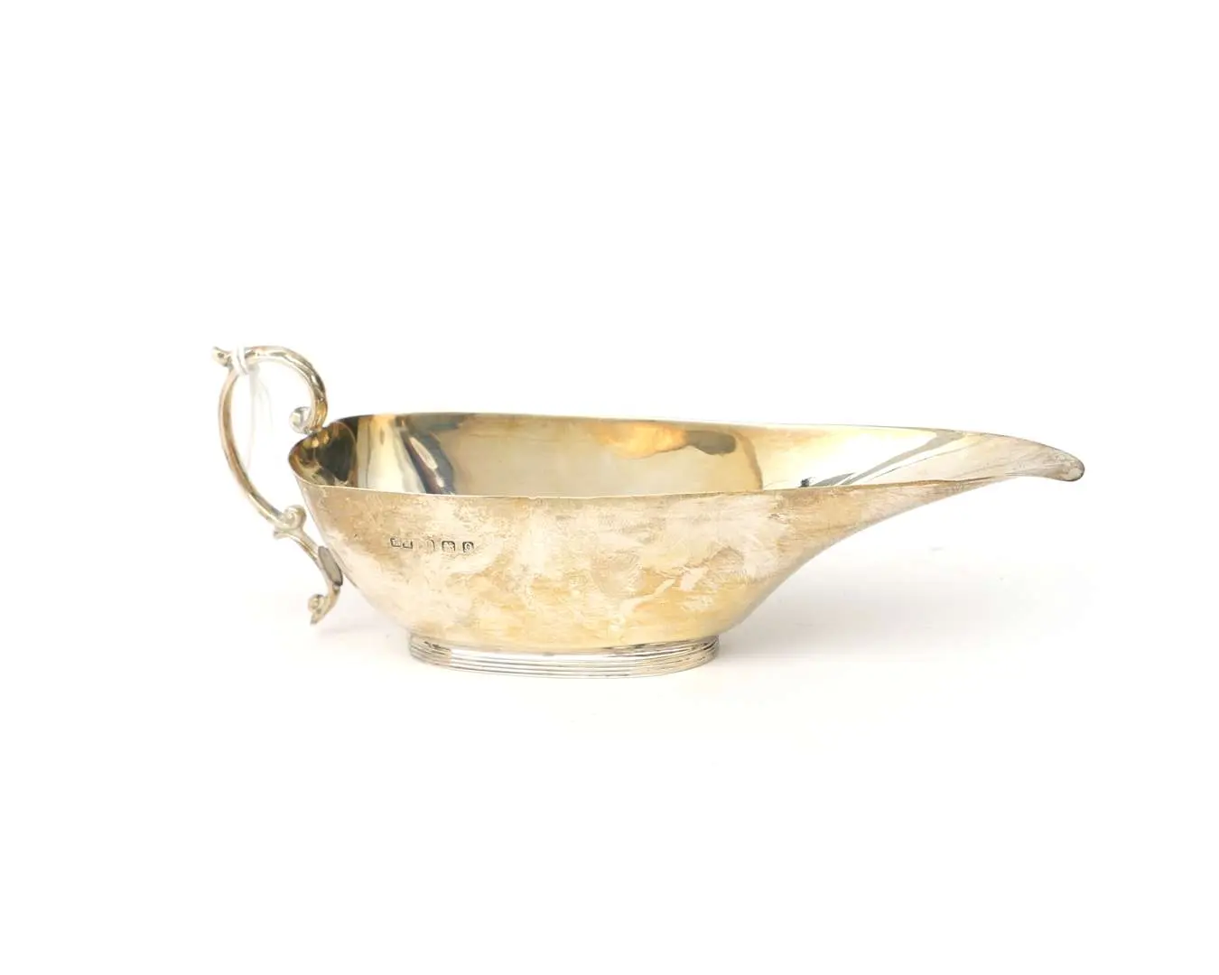 A first-grade silver sauce boat, England, 19th/20th century