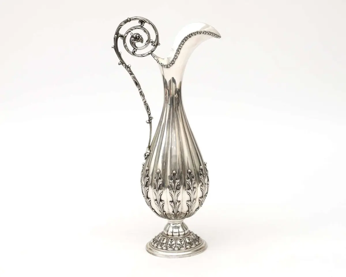 A silver pouring jug, Italy, Milan, 20th century