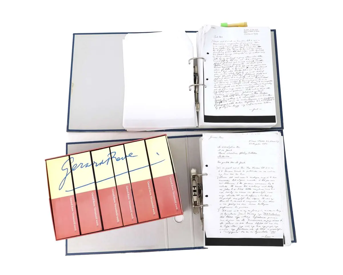 Two ring binders containing copies of Bert de Groot’s letters to Gerard