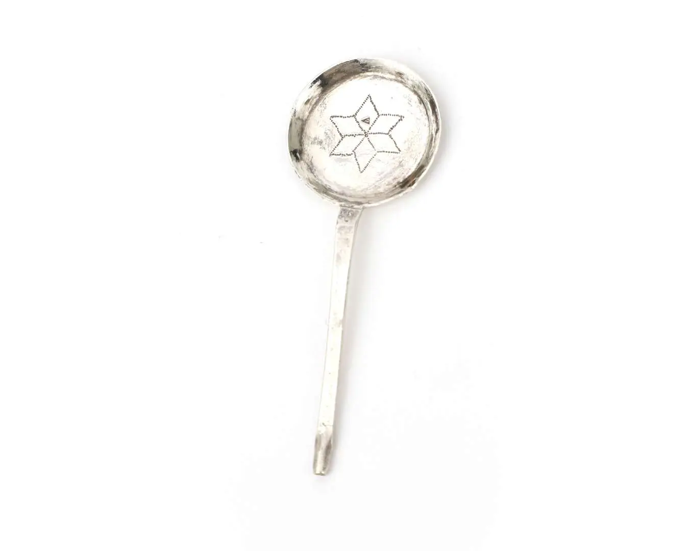 A silver miniature saucepan, Holland, 18th century