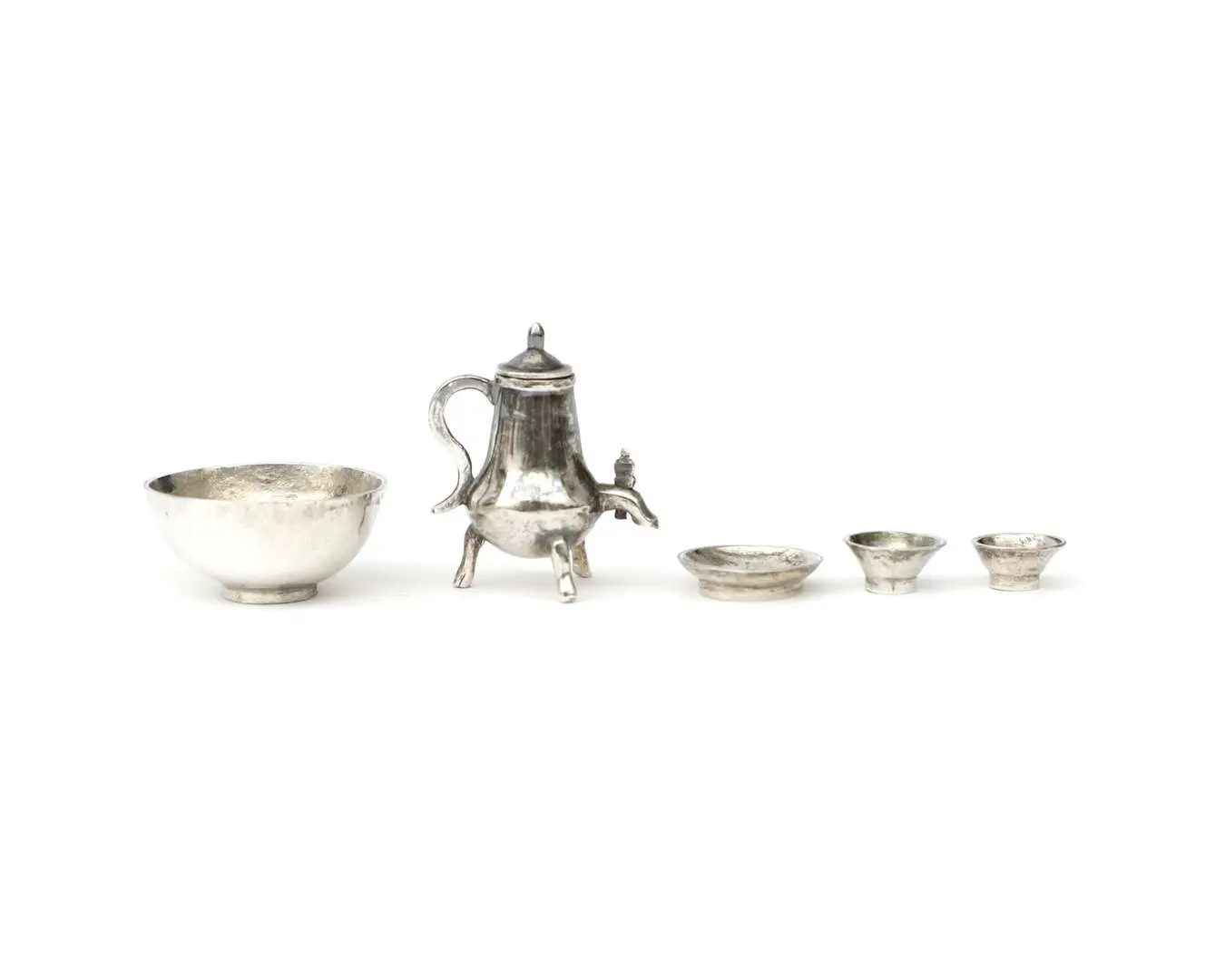 A lot of silver miniatures, Holland, 18th century