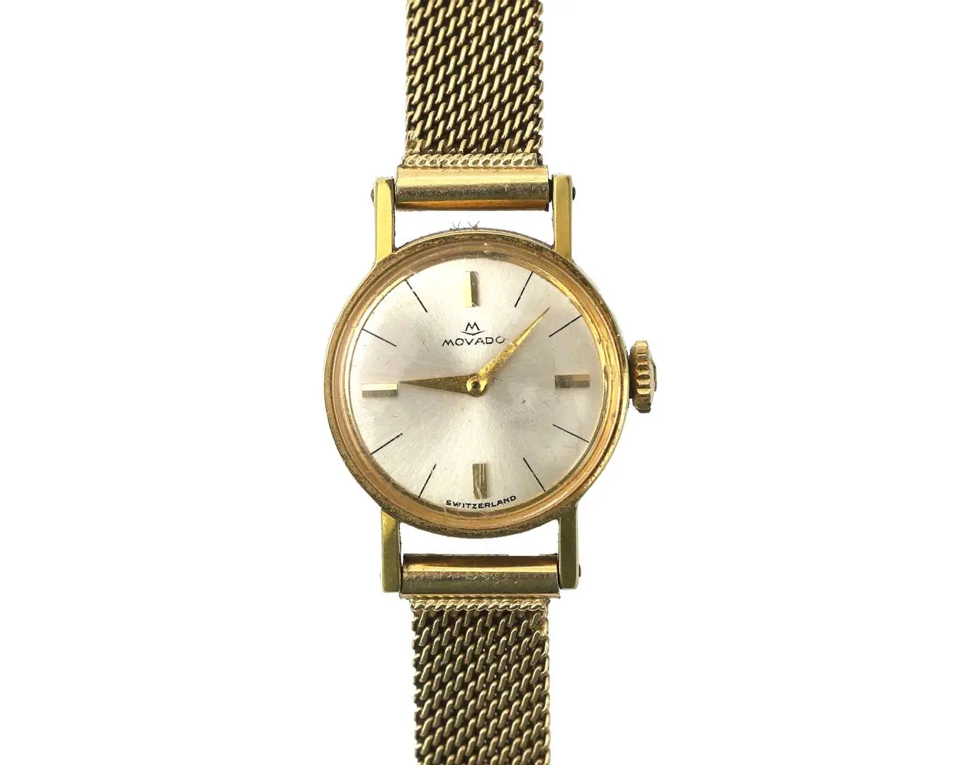 A 14-carat yellow gold Movado ladies’ wristwatch